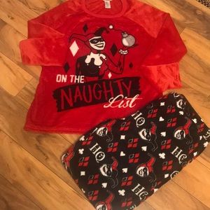 New! Harley Quinn sleepwear sz XL